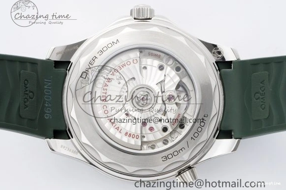0321 Effortless Seamaster Diver 300M VSF 1:1 Best Edition Green Ceramic Green Dial on Green Rubber Strap A8800 V 7827